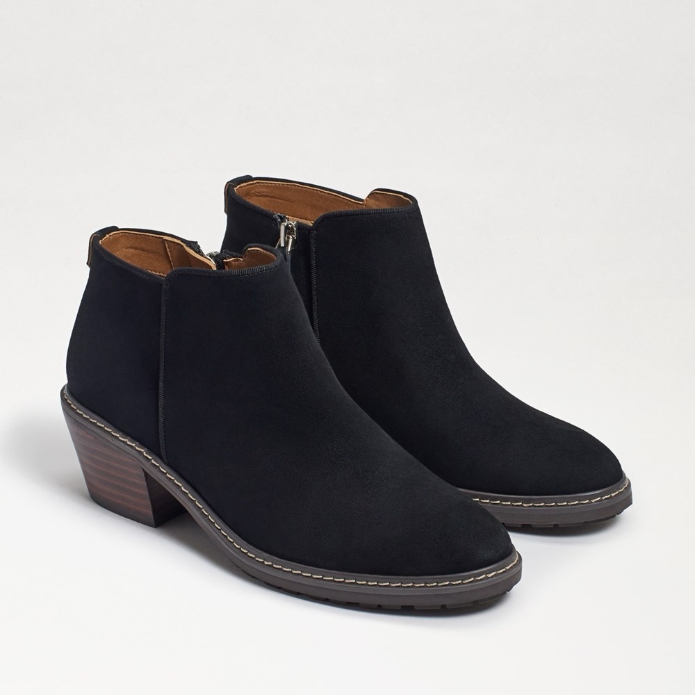 NEW ☀️Sam Edelman Pryce Ankle Boots Black Suede Women’s Size 6